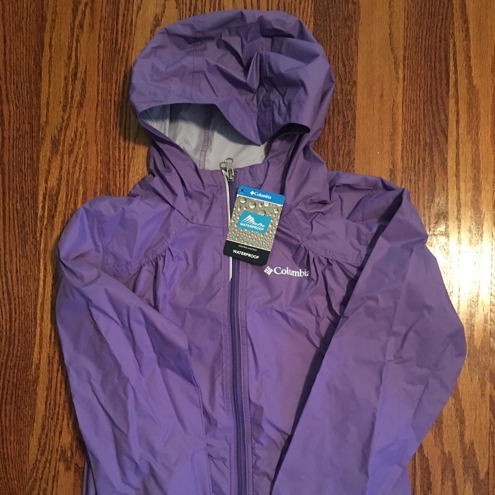 Columbia lightweight girls rain jacket
